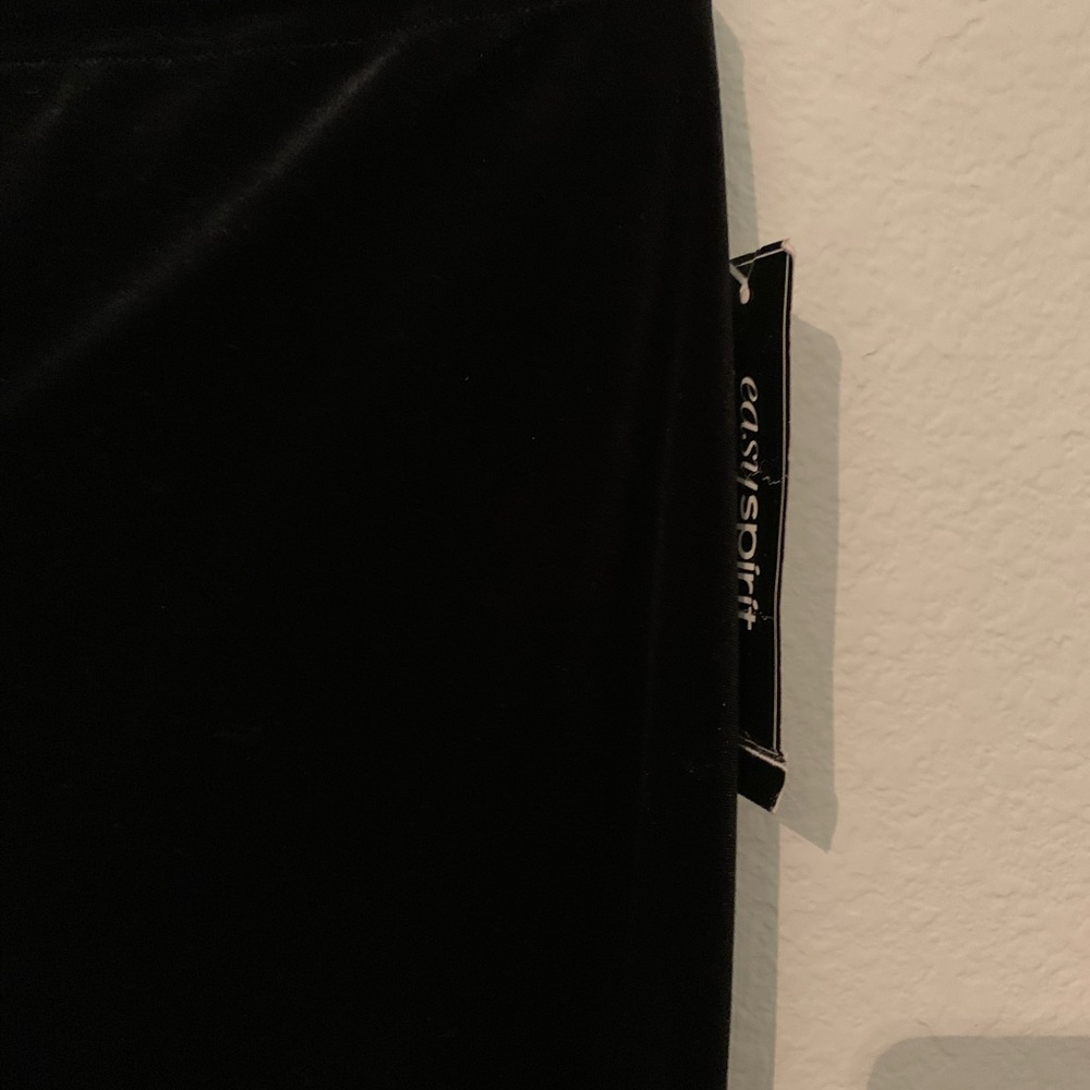 Maxi velvet skirt by Easy spirit. Black. slit in back. New with tag. Gorgeous!